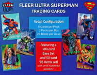 2026 Upper Deck Fleer Ultra Superman Factory Blaster Box with Chance for Exclusive Ultra Stars Green Parallels Plus