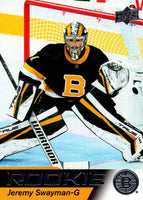 2021 2022 Upper Deck NHL STAR ROOKIES 25 Card Set with Cole Caufield, Jeremy Swayman and Trevor Zegras PLUS