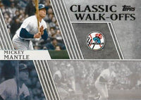 2012 Topps Classic Walk-Offs Complete Mint Insert Set with Derek Jeter, Mickey Mantle, Johnny Bench plus