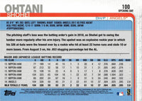 2019 Topps Opening Day Baseball Series Complete 200 Card Set With Stars and Rookies Featuring Shohei Ohtani All Star ROOKIE Cup Card #100
