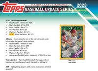 2023 Topps Baseball UPDATE Series Retail Box of 20 Packs (280 Cards)