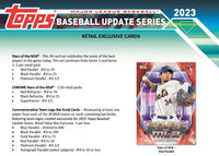2023 Topps Baseball UPDATE Series Factory Sealed Blaster Box with 3 Blaster Exclusive Base Card Parallels