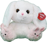 Taddle Toes Easter Hoppity Bunny Feet Plush 10" Stuffed Animal Rabbit New with Tags Made by Aurora
