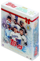 2026 Topps Baseball Holiday MEGA BOX Containing 100 Cards Including 1 Relic or Autograph Relic Plus a Die-Cut Ornament Card in Every Box