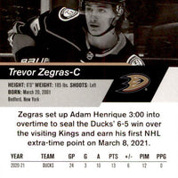 Trevor Zegras 2021 2022 Upper Deck NHL Star Rookies Box Set Card #2