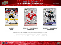 2023 2024 Upper Deck Hockey EXTENDED Series Blaster Box with Chance for Connor Bedard Rookie Year Inserts Plus Young Guns Rookie Cards of Logan Cooley and Adam Fantilli Plus