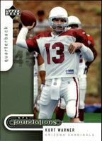 2005 Upper Deck Foundations Football Series 100 Card Complete Basic Veteran Players Set Loaded with Stars and Hall of Famers