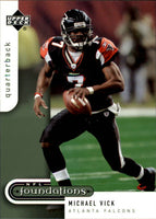 2005 Upper Deck Foundations Football Series 100 Card Complete Basic Veteran Players Set Loaded with Stars and Hall of Famers