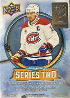 2025 2026 Upper Deck Series 2 Hockey Unopened Blaster Box of Packs with a Young Guns Rookie Card and Green Dazzler Card Plus