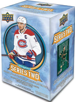 2025 2026 Upper Deck Series 2 Hockey Unopened Blaster Box of Packs with a Young Guns Rookie Card and Green Dazzler Card Plus