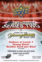 2024 2025 Upper Deck Hockey 2nd Series Blaster Box of Packs with Chance for Macklin Celebrini and Matvei Michkov Young Guns Rookie Cards and a Green Dazzlers Insert Card Plus