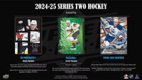 2024 2025 Upper Deck Hockey 2nd Series Blaster Box of Packs with Chance for Macklin Celebrini and Matvei Michkov Young Guns Rookie Cards and a Green Dazzlers Insert Card Plus
