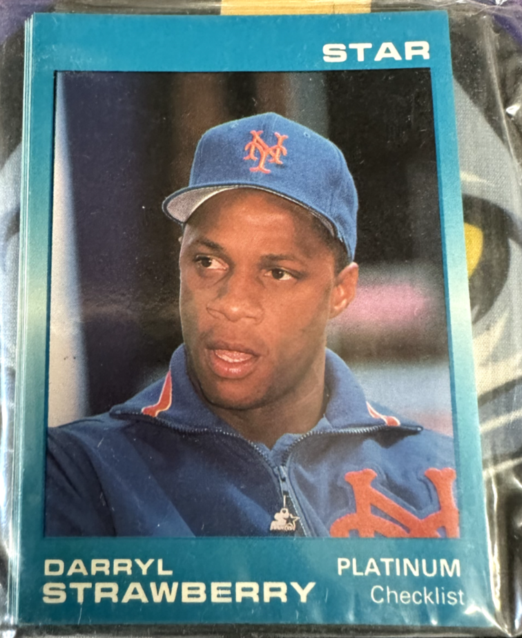 Darryl Strawberry 1988 Star Company Blue PLATINUM Series Complete Mint