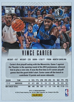 Vince Carter 2012 2013 Panini Prizm Series Mint Card #36 First Year Of Prizm