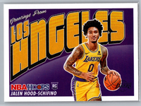 Jalen Hood-Schifino 2023 2024 Panini NBA Hoops Greetings From Series Mint Card #6