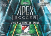 2016 Topps Apex MLS Soccer Unopened Blaster Box of Packs with One GUARANTEED AUTOGRAPHED Card in Each Box