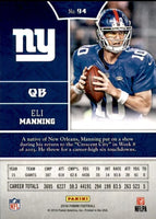 Eli Manning 2016 Panini Football Series Mint Card #94 picturing this New York Giants Star in his Blue Jersey