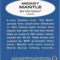 Mickey Mantle 2011 Topps Lineage Series Mint Card #7