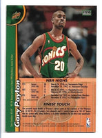 Gary Payton 1998 1999 Topps Finest Pre-Production Promo Series Mint Card #PP6
