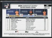 Aaron Judge, Witt and Guerrero 2025 Topps AL Batting Average Leaders Series Mint Card #345