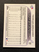 Teoscar Hernandez 2022 Topps Chrome Negative Refractor Series Mint Card #185