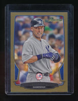 New York Yankees 2013 Bowman GOLD 10 Card Team Set with Derek Jeter, Mariano Rivera, Robinson Cano+