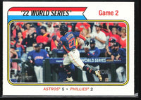 Jose Altuve 2023 Topps Heritage '22 World Series SP Short Print Series Mint Card #473