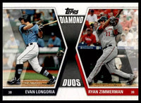 Evan Longoria and Ryan Zimmerman 2011 Topps Diamond Duos Series Mint Card #DD-LZ