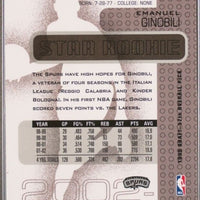 Emanuel Ginobili 2002 2003 Upper Deck Series Mint Rookie Card #392