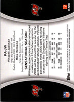 Vincent Jackson and Mike Williams 2012 Topps Paramount Pairs Series Mint Card #PA-JW