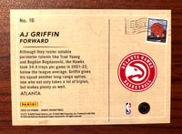 AJ Griffin 2022 2023 Panini Hoops Rookie Greetings Series Mint Rookie Card #16