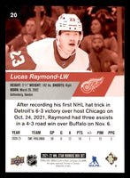 Lucas Raymond 2021 2022 Upper Deck NHL Star Rookies Box Set Card #20
