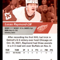 Lucas Raymond 2021 2022 Upper Deck NHL Star Rookies Box Set Card #20