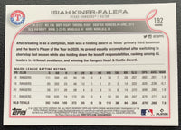 Isiah Kiner-Falefa 2022 Topps Chrome Prizm Refractor Series Mint Card #192