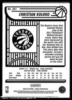 Christian Koloko 2022 2023 Hoops Purple Parallel Series Mint Rookie Card #261