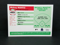 Mickey Mantle 2008 Topps Mickey Mantle Home Run History Series Mint Card #MHR252
