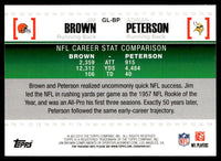 Jim Brown / Adrian Peterson 2010 Topps Gridiron Lineage Series Mint Card #GL-BP