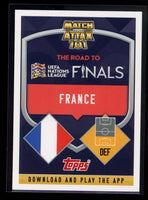 Raphael Varane 2022 2023 Topps Match Attax 101 Road UEFA Limited Edition Gold Series Mint Card #LE3