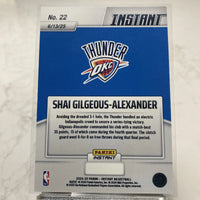 Shai Gilgeous-Alexander 2025 Panini Instant NBA Champions Series Mint Card #22