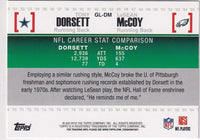 Tony Dorsett LeSean McCoy 2010 Topps Gridiron Lineage Series Mint Card #GL-DM