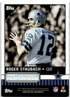 Tony Romo / Roger Staubach 2015 Topps Past and Present Performers Series Mint Card #PPROST