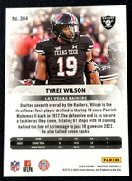 Tyree Wilson 2023 Panini Prestige Xtra Points Diamond Series Mint Rookie Card #384