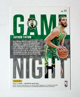 Jayson Tatum 2020 2021 Panini Contenders Game Night Red Series Mint Card #17