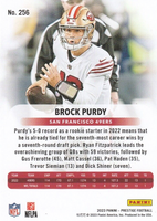 Brock Purdy 2023 Panini Prestige Series Mint 2nd Year Card #256