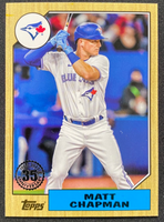 Matt Chapman 2022 Topps Update 1987 Topps Insert Series Mint Card #87TBU-49