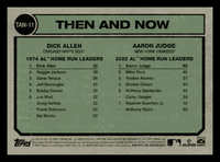 Aaron Judge and Dick Allen 2023 Topps Heritage Then and Now Series Mint Card #TAN-11