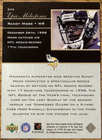 Randy Moss 1999 Upper Deck Century Legends Epic Milestones Card Series Mint Card #EM3