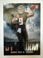 Michael Penix Jr. 2024 Panini Absolute By Storm Series Mint Rookie Card #BS-MPJ
