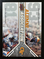Calvin Johnson Michael Johnson 2009 Upper Deck Draft Edition Alumni Association Mint Card #242
