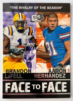 Aaron Hernandez Brandon LaFell 2010 Press Pass PE Face to Face Series Mint Card #FF8